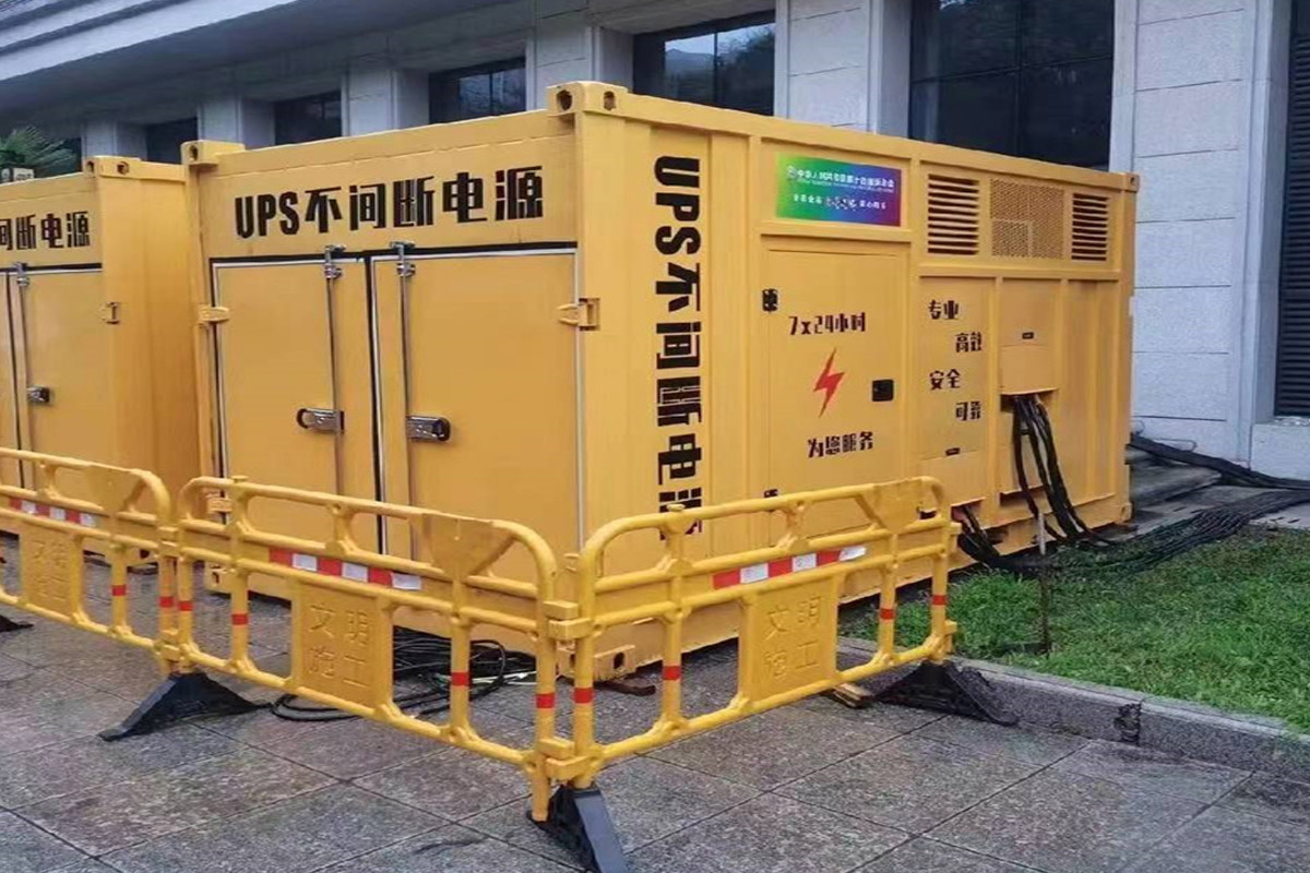 湘西发电机租赁施工现场